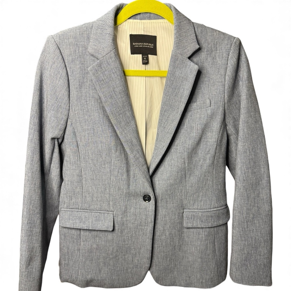 Banana Republic Women's Light Gray Suit Jacket